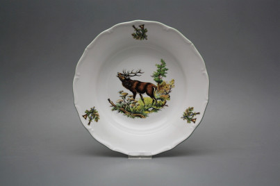 Tiefer Teller 24,5cm Verona Röhrender Hirsch GZL č.1