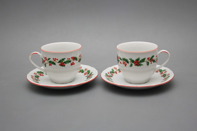 Tasse hoch 0,18l und Untertasse Verona Winterbeeren CL č.1