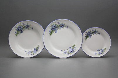 Tellerset Verona Kornblumen 12teiliges DAL č.1