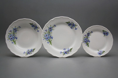 Tellerset Verona Kornblumen 12teiliges CBB č.1