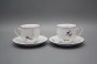 Tasse hoch 0,18l und Untertasse Verona Gänse ML č.2