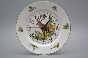 Telleruhr 25cm Rose Hirsch FZL