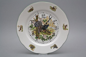 Telleruhr 25cm Rose Auerhahn FZL
