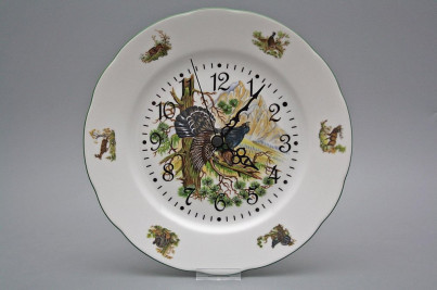 Telleruhr 25cm Rose Auerhahn FZL č.1