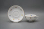 Tasse niedrig 0,18l und Untertasse Verona Streublümchen GL č.2