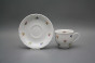 Tasse hoch 0,18l und Untertasse Verona Streublümchen BB č.2