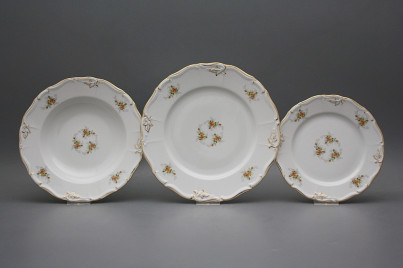 Tellerset Marie Louise Teerosen 24tlg. GGL Lux č.1