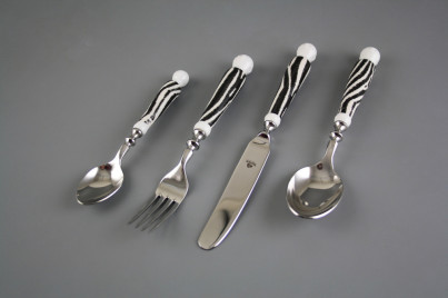 Besteck Set Bohemia 1987 Zebra 4tlg. BB č.1
