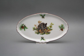 Platte oval Mini 20cm Wildschwein HL
