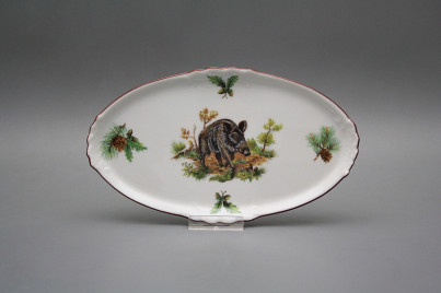 Platte oval Mini 20cm Wildschwein HL č.1