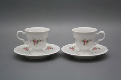 Tasse 0,07l und Untertasse Rosarote Rosen BB č.1