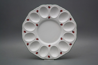 Eiertablett 24cm Rokoko Marienkäfern ZL č.1