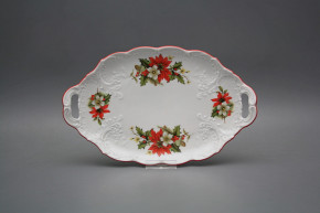 Oval Schüssel 25cm Opera Weihnachtsstern CL