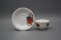 Tasse und Untertasse C1ZC1 Rokoko Winter Bouquet CL č.2