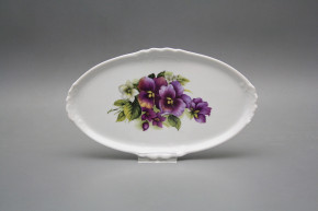 Platte oval Mini 20cm Stiefmütterchen BB