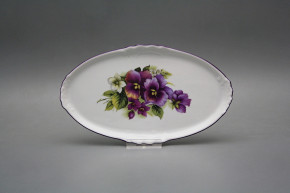 Platte oval Mini 20cm Stiefmütterchen FL