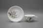 Tasse niedrig 0,18l und Untertasse Verona Blumenwiese motiv C BB č.2