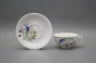 Tasse niedrig 0,18l und Untertasse Verona Blumenwiese motiv D BB č.2