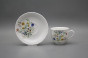 Tasse hoch 0,18l und Untertasse Verona Blumenwiese Motiv B BB č.2