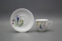 Tasse hoch 0,18l und Untertasse Verona Blumenwiese Motiv D BB č.2