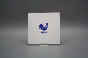 Forli Blanco Wandfliese 15x15cm Blauer Bauernhof Hahn
