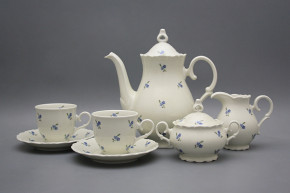 Kaffeeset Ofelie Ivory  Vergissmeinnicht Streuer 15tlg. BB