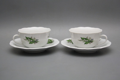 Tasse und Untertasse C1ZC1 Rokoko Maiglöckchen BB č.1