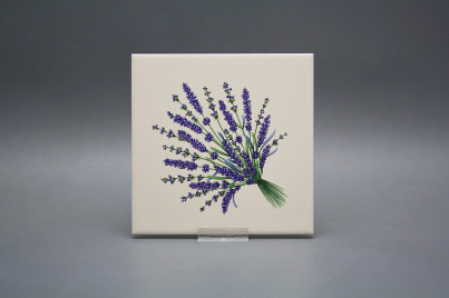Fliese 15x15cm Lavendel hellbeige matt č.1
