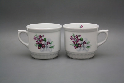 Bauerntasse 0,42l Viola mit Schleife BB č.1