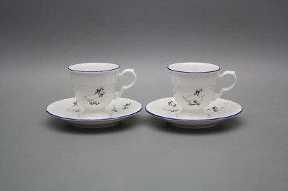 Tasse 0,07l und Untertasse Gänse ML č.1
