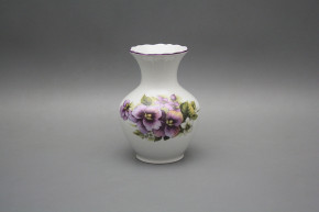 Vase 13,5cm Rokoko Stiefmütterchen FL