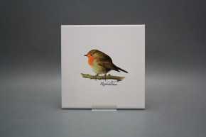 Fliese 20x20cm Rothkelchen weiß matt