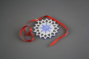 Stern 9cm Weihnachtsflocke ML