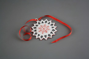 Stern 9cm Weihnachtsflocke CL