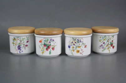 Dose mit Holzdeckel A Blumenwiese BB č.1