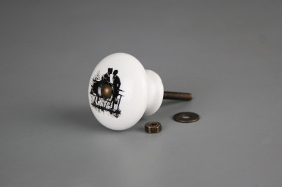 Möbelknopf 40mm Rokoko-Puppen č.1