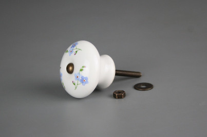 Möbelknopf 40mm Vergissmeinnicht Streuer č.1