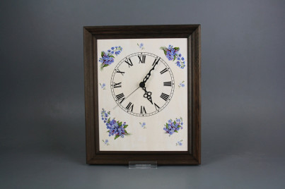 Wanduhr 25x30cm Vergissmeinnicht cTH č.1