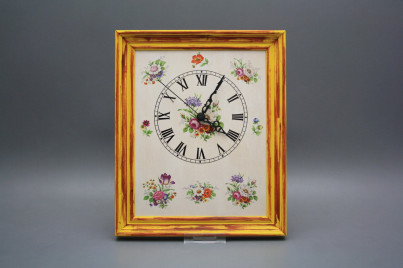 Wanduhr 25x30cm Meissen Bouquet cHM č.1