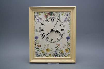 Wanduhr 25x30cm Blumenwiese cPB č.1