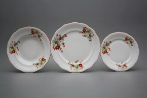 Tellerset Alaska Erdbeeren 24teiliges CCL