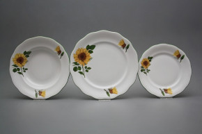 Tellerset Alaska Sonnenblumen 18teiliges CZL