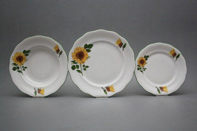 Tellerset Alaska Sonnenblumen 36teiliges CZL č.1