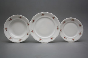 Tellerset Alaska Rosarote Rosen 24teiliges ABB