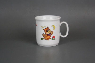 Tasse Gaston 0,22l Lila Eule BB č.1