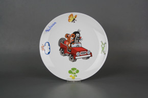 Flacher Teller 21cm Coup Maulwurf und sein rotes Auto BB