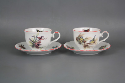 Teetasse 0,18l und Untertasse Ofelie Vöglein CL č.1