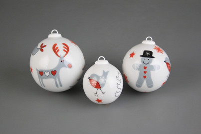 Weihnachtskugel 7cm Lapland č.1